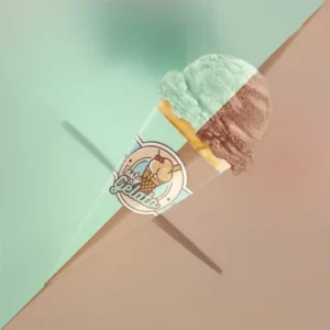 twin scoop ice cream cone sleeves