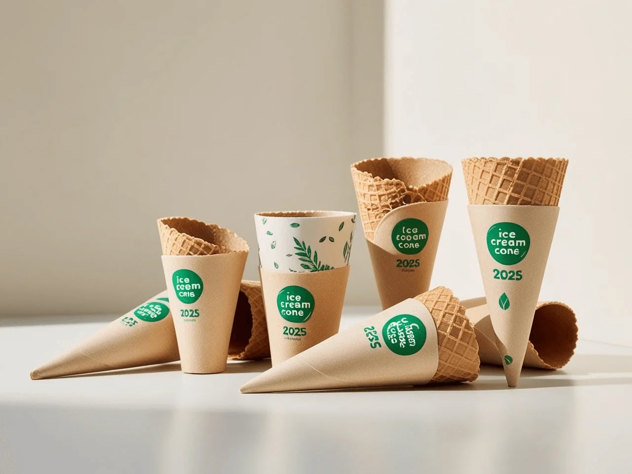 Eco-Friendly Ice Cream Cone Sleeves