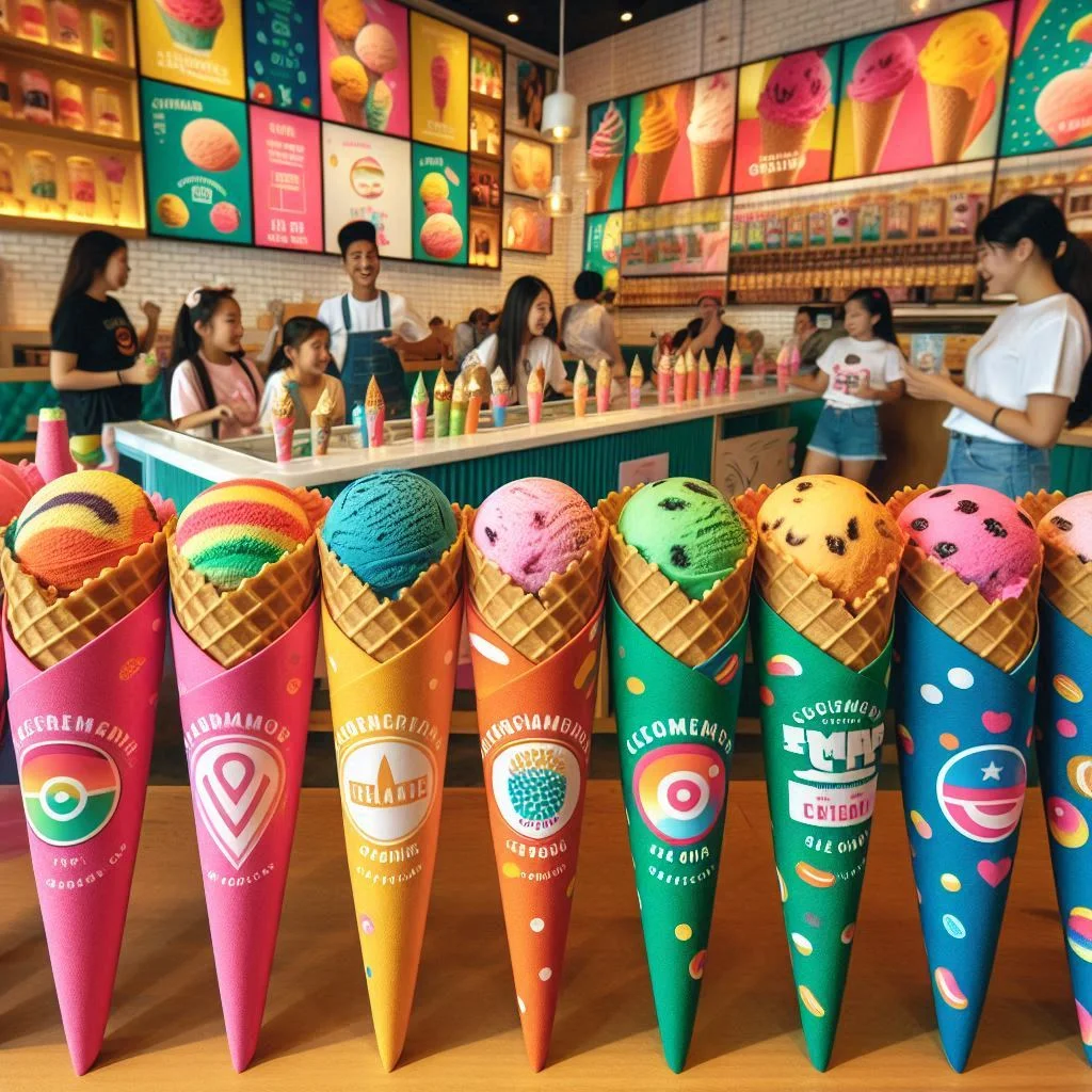 Power of Custom Cone Sleeves in Ice Cream Branding