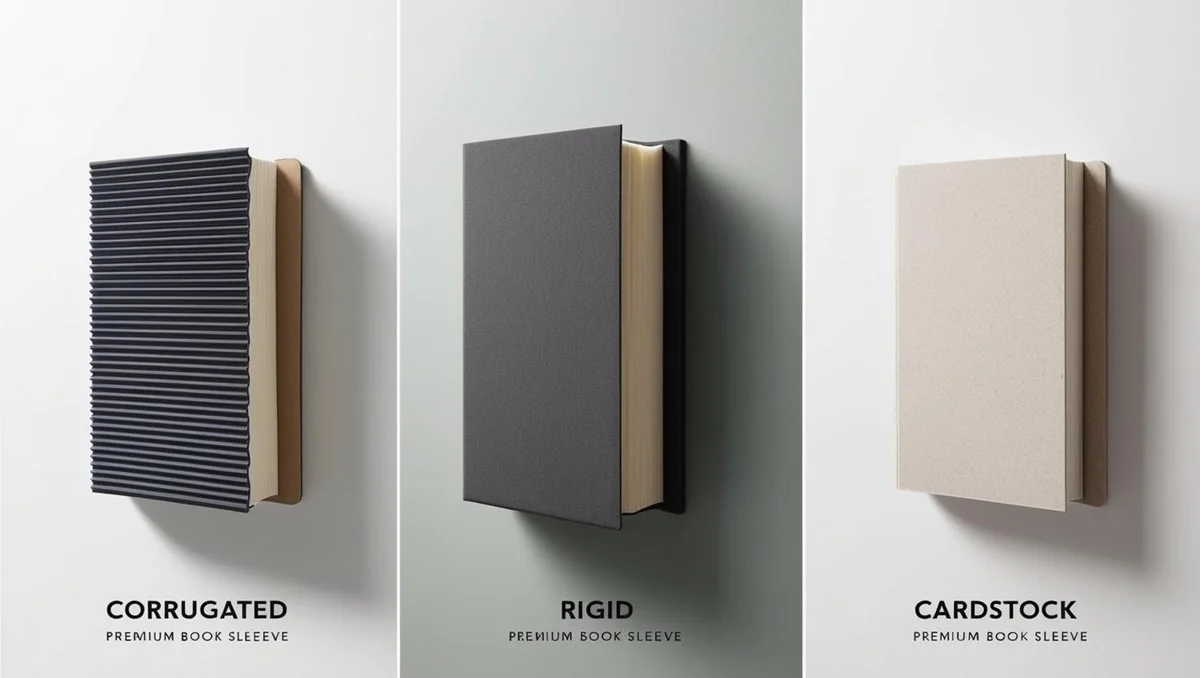 Corrugated vs. Rigid vs. Cardstock: Choosing the Best Material for Book Sleeves